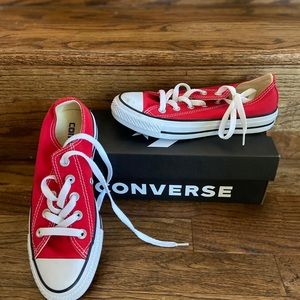 Youth size 3 red converse